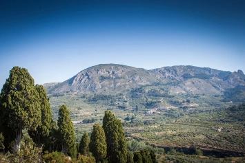 La Sierra de Aitana vista desde Alcoleja