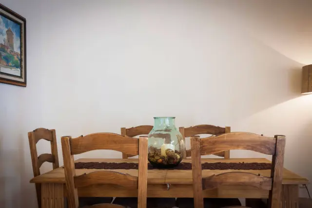 La mesa grande del comedor