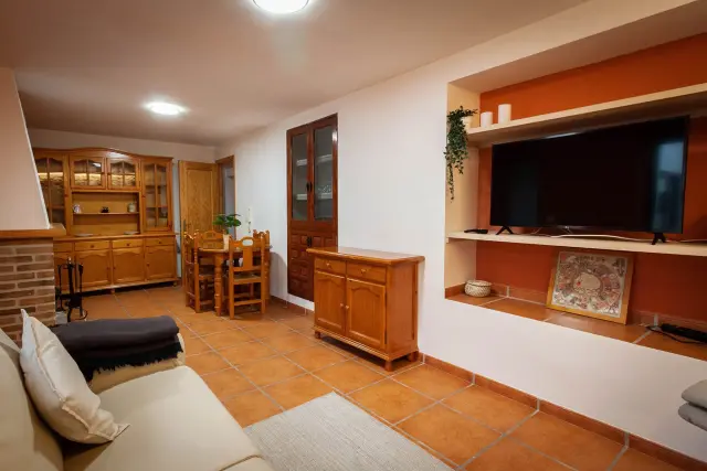 El salón de la tele grande